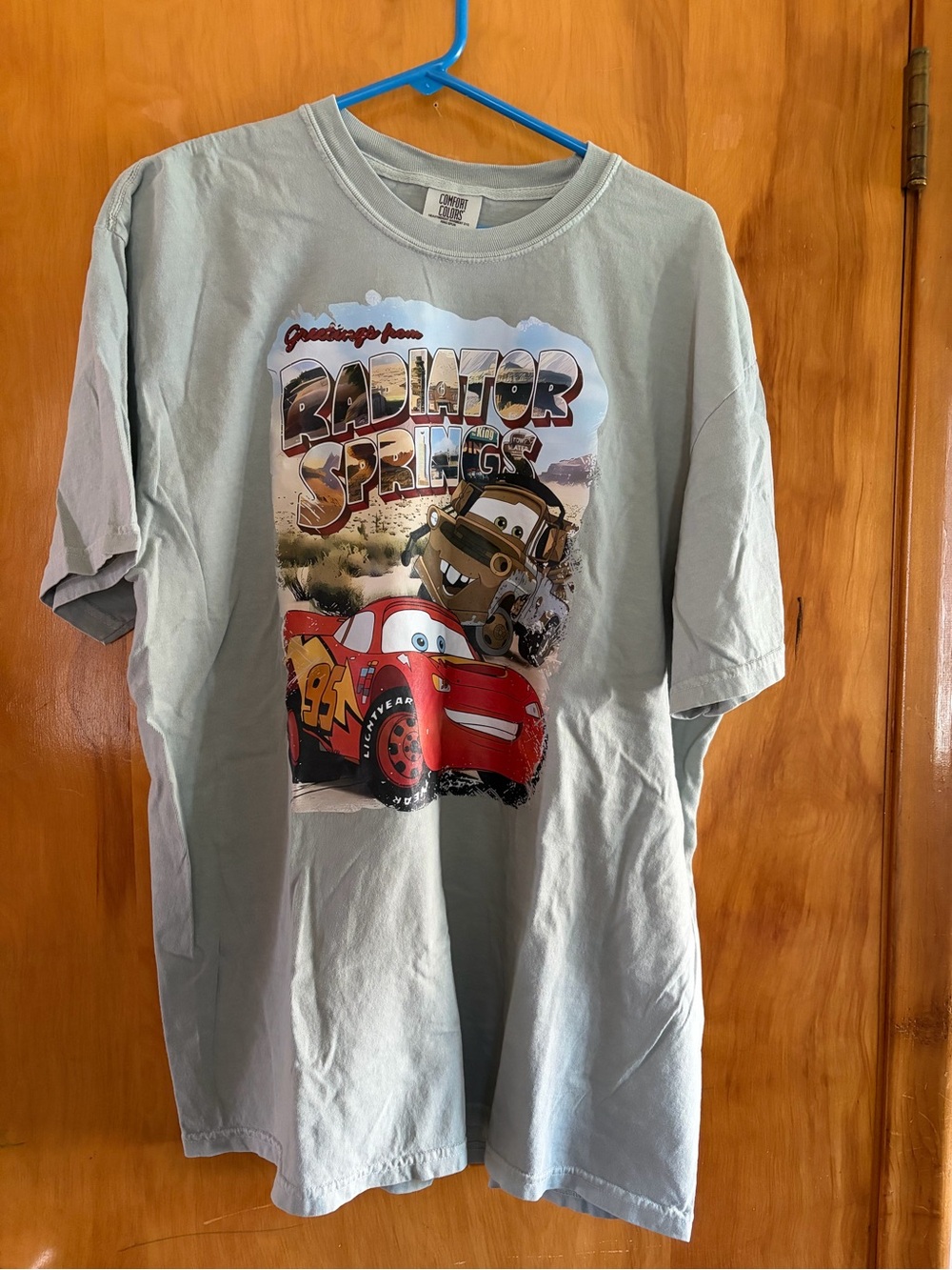Comfort Colors Light Gray Disney Cars Radiator Springs Graphic Tee